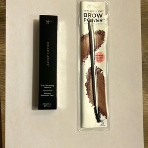 Universal Brow-Transformer Brush no 21 and Hello Lashes black mascara